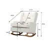 Rocking Accent Chair, Tufted Upholstered Luxury Wingback for Nursery, Living Room - 2 of 4