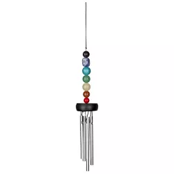 Woodstock Chimes Signature Collection, Woodstock Pocket Chakra Chime, 11'' Silver Wind Chime PC7