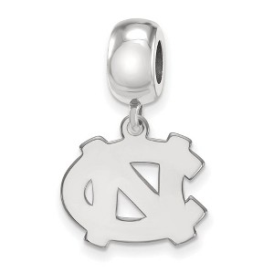 Black Bow Jewelry Sterling Silver North Carolina Tar Heels NCAA Bead Charm - 1 of 3