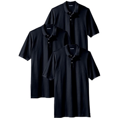 KingSize Men's Big & Tall 3-Pack Longer-Length Piqué Polos