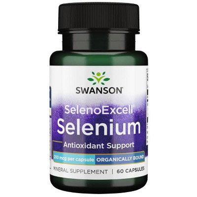 Swanson Mineral Supplements Selenoexcell Selenium 200 mcg 60 Caps.