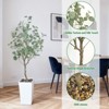 5FT Artificial Trees Indoor, Faux Eucalyptus Tree, Artificial Fake Tree Flower Potted for Home Office Christmas - 3 of 4