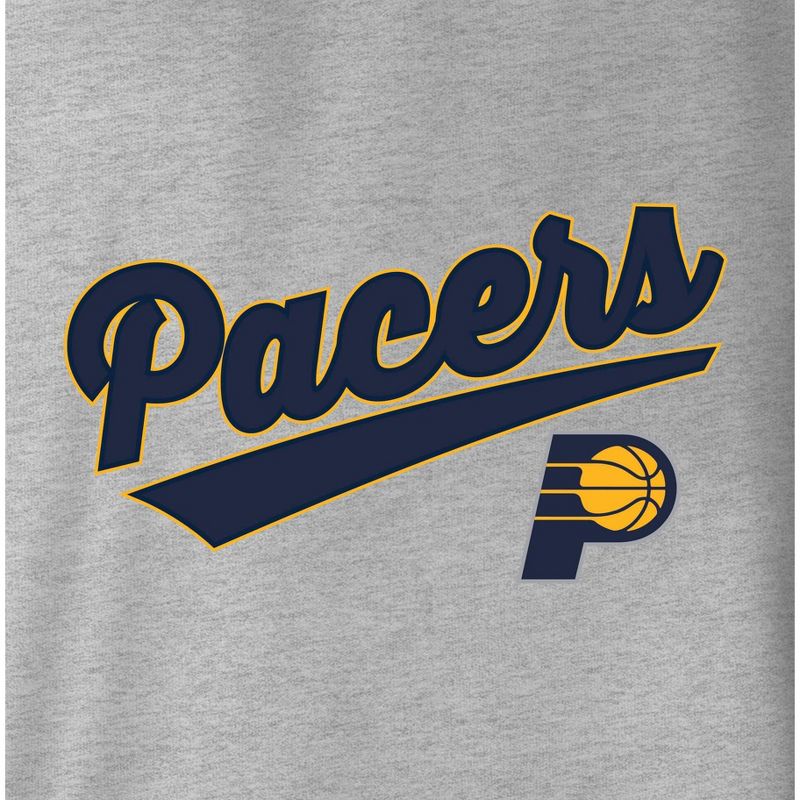 NBA Indiana Pacers Women&#39;s Gray Long Sleeve Team Slugger Crew Neck T-Shirt, 4 of 5