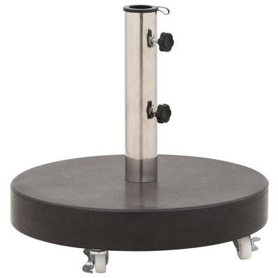 VidaXL Parasol Base Granite 66.1 lb Round Black