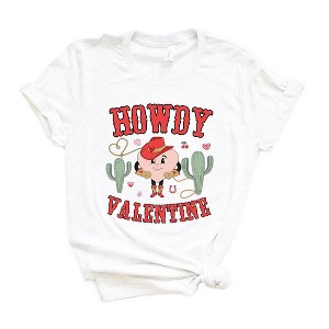 Simply Sage Market Women's Howdy Valentine Heart Short Sleeve Graphic Tee - 1 of 3