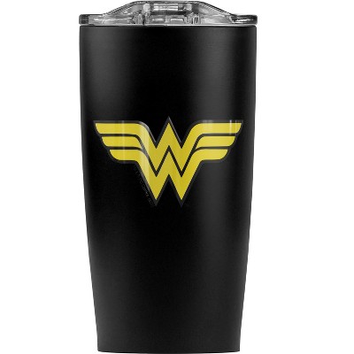 DC Wonder Woman Logo Steel Tumbler 20oz Coffee Travel Mug