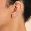 SHINE by Sterling Forever Graduated CZ Crawler Earrings - 2 of 3
