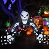 Costway 10.2 x 8.7 ft Halloween Inflatable Grim Reaper Archway LED Lighted Skeleton Archway - 2 of 4