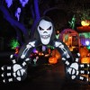 Costway 10.2 x 8.7 ft Halloween Inflatable Grim Reaper Archway LED Lighted Skeleton Archway - image 2 of 4