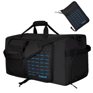 Generic Foldable Travel Duffle Bag with Shoes Compartment, Large Packable Travel Bags - 1 of 4