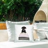 Stupell Industries Black Lab Puppy Pastel Glam Books Outdoor Decorative Throw Pillow, 18 x 18 - 2 of 3