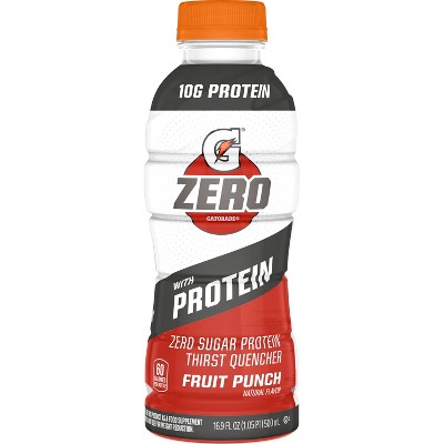 G Zero Protein Fruit Punch Sports Drink - 16.9 fl oz Bottle