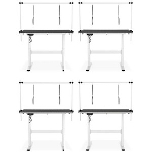 Electric Pet Grooming Table with Silent Motor - 24.24-35.83 inch Adjustable Height, Non-Slip PVC Mat, 4 Preset Levels, for Dogs & Cats - 1 of 4