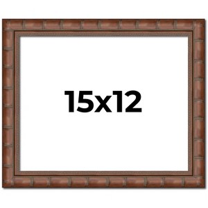 PosterPalooza | 15x12 Modern Bamboo Picture Frame, UV Acrylic, 5 Finishes - 1 of 4
