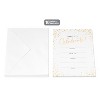10ct 'Time to Celebrate' Invitation Cards White/Gold: American Greetings Party Invites for All Occasions, 7x5, 10 Pack - 4 of 4