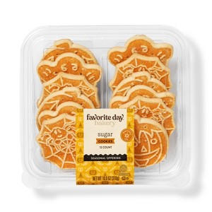 Halloween Shaped Shortbread Cookies - 10.9oz - Favorite Day™ - 1 of 3