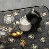 LunaLulinlk Dish Drying Mat, Starburst 18" x 24" Gray - 2 of 4