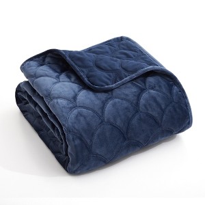 Velvet Quilted Throw - Levtex Home - 1 of 4
