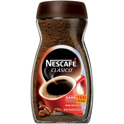 Nescafe Clasico Dark Roast Coffee, 10.5 Ounce