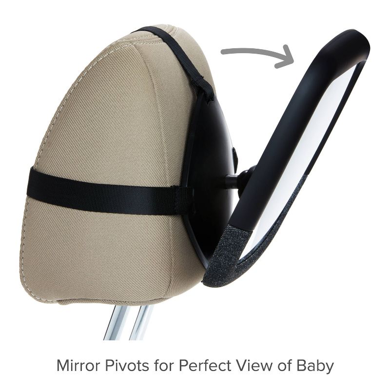 Munchkin Brica 360&#176; Pivot Baby In-Sight Adjustable Car Mirror - Black, 3 of 15