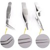 Aoibox Kitchen Cooking Tweezers Culinary Set, Stainless Steel Precision Tongs with Offset Tip for Cooking and Food Styling - 2 of 4