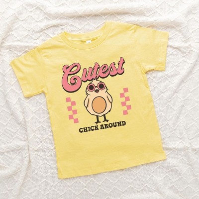 The Juniper Shop Cutest Chick Around Toddler Short Sleeve Tee