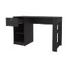 Vynxaria Computer Desk with Drawer & Open Storage Shelves, Minimalist Workstation for Home Office - 3 of 4