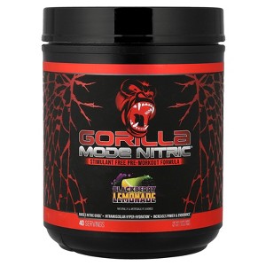 Gorilla Mind Mode Nitric®, Stimulant Free Pre-Workout Formula, Blackberry Lemonade, 1.72 lb (780 g) - 1 of 4