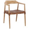 Munro Leather Woven Accent Chair - ACH1005 - Safavieh - 3 of 4