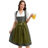 Womens Dress 2 Pieces Costumes for Traditional Carnival Halloween Midi Dress - 4 of 4