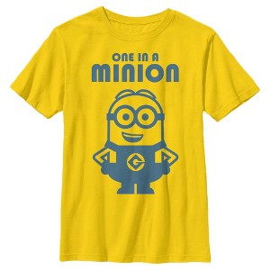 Boy's Despicable Me One in Minion Smile T-Shirt - 1 of 3