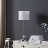 MAYEERTY 25.5inch Buffet Crystal Floral Chrome Metal Tanle Lamp for Living Room Bedroom - 2 of 4