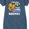 Girls' - Garfield - Rise But Won't Shine Graphic Short Sleeve Fleece Dress - 2 of 4