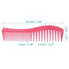 Unique Bargains Anti Static Hair Comb Wide Tooth for Thick Curly Hair Hair Care Detangling Comb For Wet and Dry 2 Pcs - 4 of 4