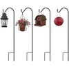 Sorbus Set of 4 Shepherds Hooks for Outdoor - Extendable Garden Stakes for Plants, Lights, Lanterns, Flower Baskets, and More - 4 of 4
