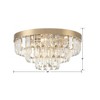 Crystorama Lighting Hayes 8 - Light Flush Mount in  Aged Brass - 3 of 4