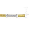 EVERLY JEWELRY | Two Tone Silver 1.23 CT TGW Cubic Zirconia Bangle - 2 of 4