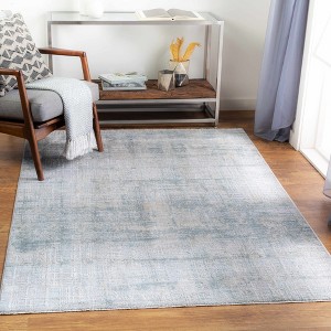 Hauteloom Fallin Gray Abstract Striped Luxe Rug - 1 of 4