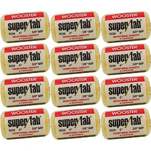 Wooster Genuine 4" Super/Fab 3/8" Nap Roller Cover 12-Pack, R239-4-12PK - 1 of 1