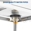 39 Inch Commercial Utility Sink with Faucet, Freestanding Stainless Steel Sink with Workbench & Storage Shelf for Kitchen Garage Outdoor - 4 of 4