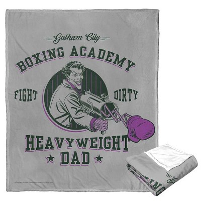 DC Comics Batman Heavyweight Champ Dad Silk Touch Throw Blanket