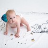 JumpOff Jo 100% Cotton Baby Milestone Blanket Swaddle - 47" x 47" - 3 of 4