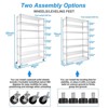 NicBex 82.00" 6-Tier Bookshelf with Adjustable Shelves & Wheels Bookcases for Living Room Home Office - 3 of 4