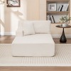 Upholstered Chaise Lounge Sleeper Sofa Bed Couch Sleeper Chair Single Sofa Lazy Sofa Accent Chair - ModernLuxe - 3 of 4