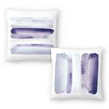 Americanflat Rise Above Purple and Move Forward Purple by Amy Brinkman Set of 2 Throw Pillows