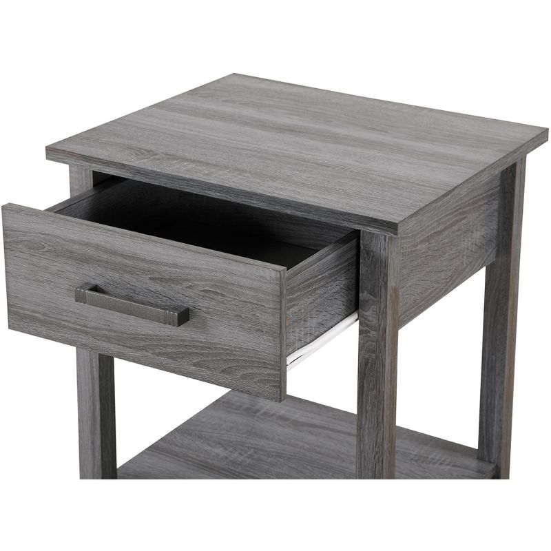 Passion Furniture Salem 1-Drawer Nightstand (24 in. H x 20 in. W x 19 in. D), 3 of 8