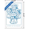 Trends International Star Wars: The Mandalorian: Grogu Moments - Cutest Framed Wall Poster Prints - 3 of 4