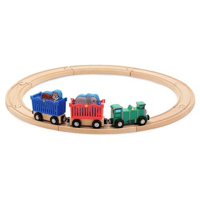 melissa and doug wooden train set