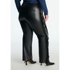 ELOQUII Faux Leather Pant With Fringe - 4 of 4