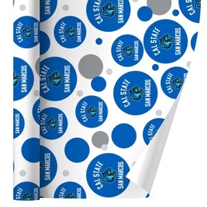 California State University San Marcos Cougars Logo Gift Wrap Wrapping Paper Roll 30x72 - 1 of 4